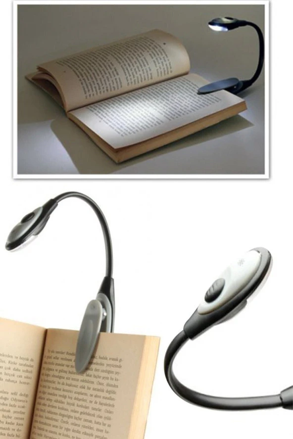 Mandallı Led Kitap Okuma Lambası Desk Kitap Okuma Işığı Led Masa Lambası - 2