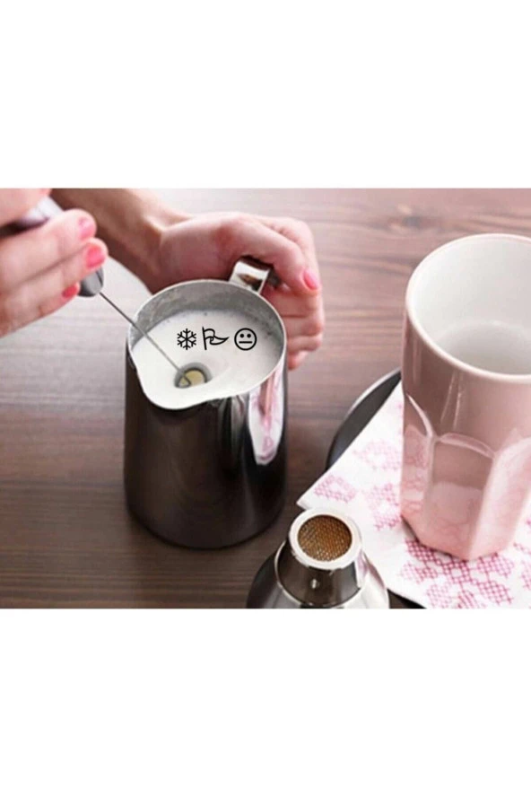 Kahve Süt Cappucino Pilli Köpürtücü Çırpıcı Bebek Maması Yumurta - 2