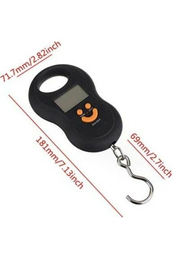 Elektronik Dijital El Kantarı 50 Kg Terazi Tartı 10 Gr Hassas - 2