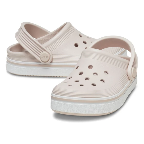 Crocs Off Court Clog K Ekru Çocuk Spor Terlik 208477-6UR - Resim 5