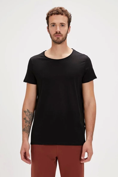 Bad Bear O-Neck T-Shirt Siyah Basic Erkek Tişört