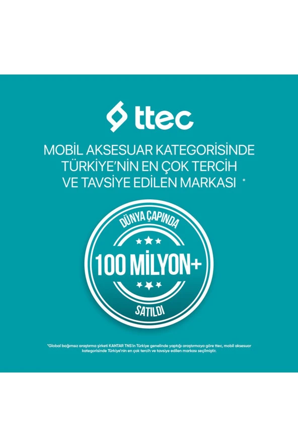 Ttec PowerSlim Trio LCD 20.000mAh PD 22,5W Dahili Kablolu Taşınabilir Şarj Aleti / Powerbank - 7