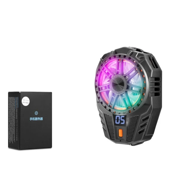 Hadron Hdx4602 Işıklı Isı Göstergeli Klipsli 3 Kademeli Radyatörlü Telefon Soğutucu Fan - 6