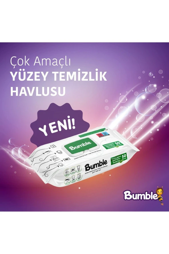 Bumble YÜZEY TEMİZLİK HAVLUSU 50' Lİ X 9 ADET (450 YAPRAK) YENİ