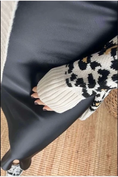 Siyah Saten Etek - 4