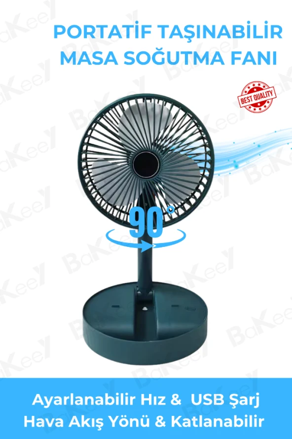 Masa Üstü Taşınabilir Fan Soğutucu Vantilatör Ayarlanabilir Serinletici Fan Mini Vantilatör F4
