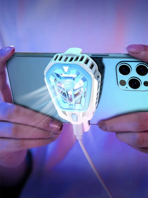 Hadron HDX4359 Rgb Işıklı Radyatörlü Telefon Soğutucu Fan - 3