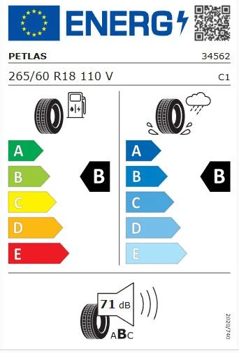 Petlas Explero H/T PT431 265/60 R18 110V Yaz Lastiği - 2025 - Resim 2