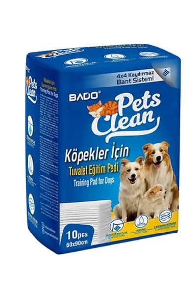 Pets Clean Köpekler İçin Tuvalet Eğitim Pedi 60x90 Cm 10 Lu