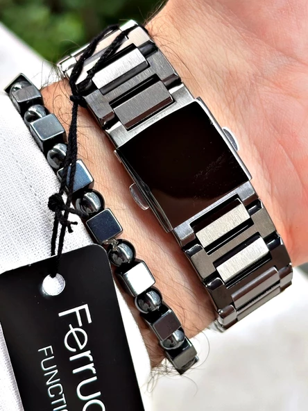 Ferrucci Function FCF.03315FM.04 Çelik Kordon Erkek Kol Saati - Resim 2