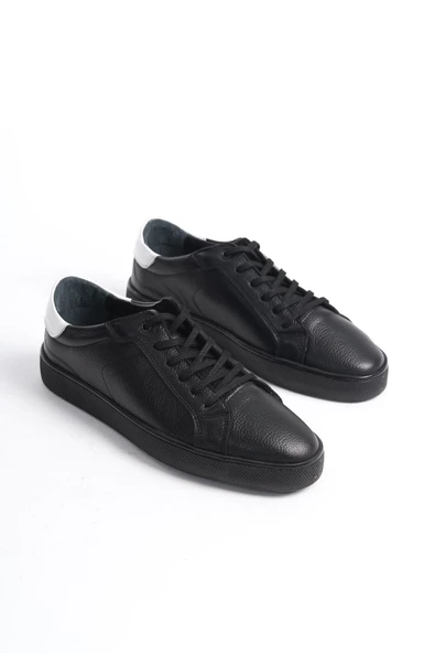 Hakiki Deri Erkek Günlük Bağcıklı Spor Ayakkabı Sneaker - 4