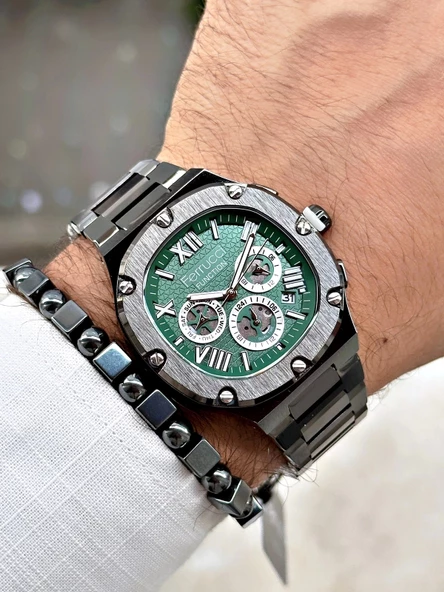 Ferrucci Function FCF.03315FM.04 Çelik Kordon Erkek Kol Saati - Resim 3