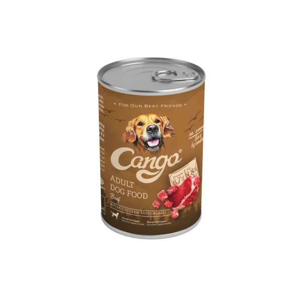 Cango Yetişkin Yaş Köpek Maması Etli Biftekli 415Gr