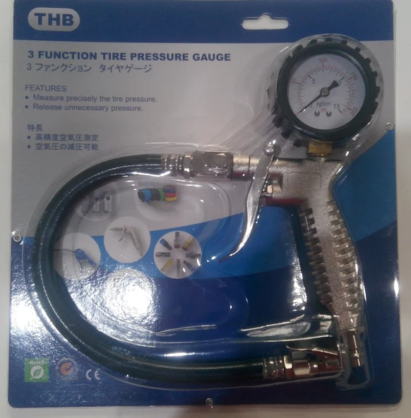 Lastik Şişirme Saati Bg30 Model - 200 Psi Kadar Ölçer - Hava Basar ürün görseli