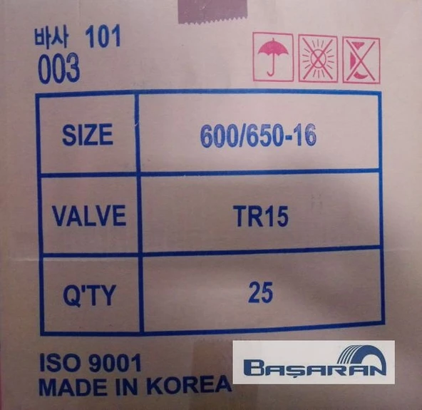 600-650-16 Tr15 İç Lastik Traktör Ön Pejo J9 Jeep Vb - 2