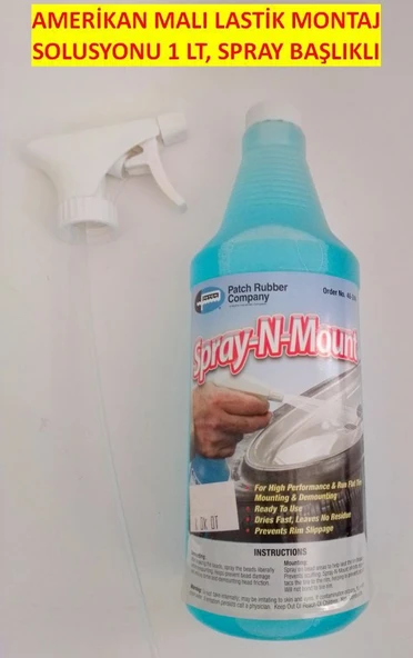 Amerikan Malı Lastik Montaj Solusyonu Mavi - Spray Başlıklı ürün görseli