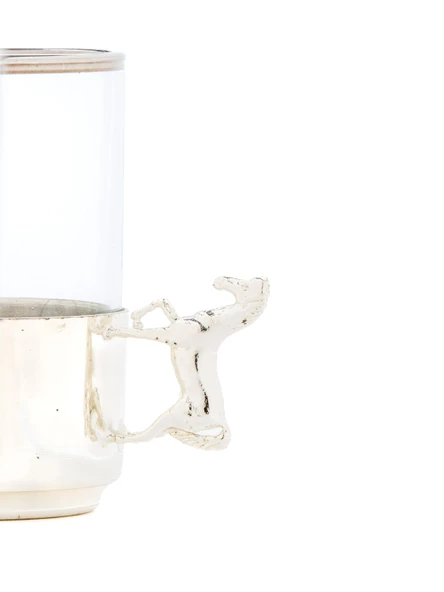 Bakır Çay Bardağı Cam Çay Bardağı Atlı Çay Bardağı - 5