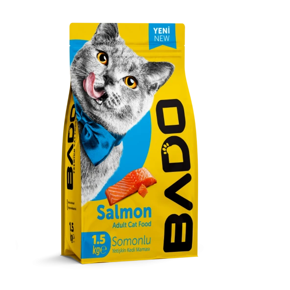 Bado Yetişkin Kedi Maması Somonlu 1,5 Kg