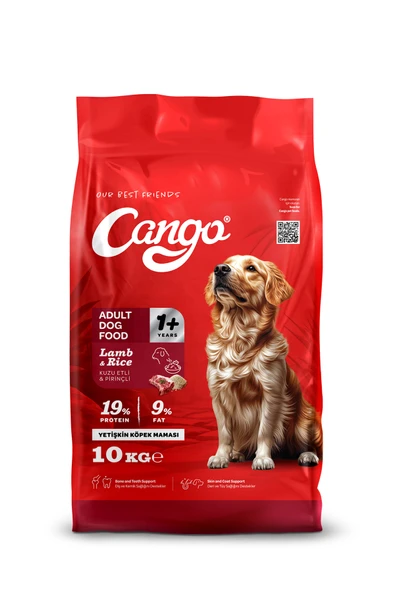 Cango Yetişkin Köpek Maması Kuzu Etli ve Pirinçli 10Kg