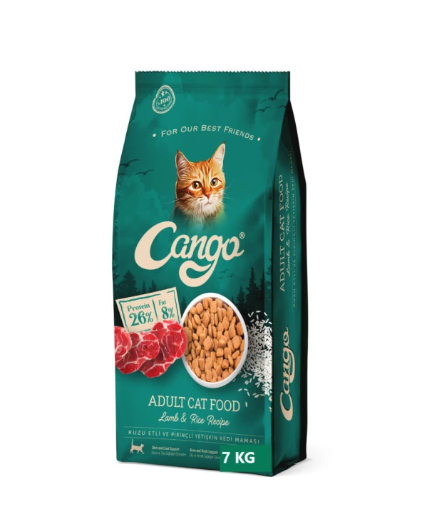 Cango Yetişkin Kedi Maması Kuzu Etli 7KG