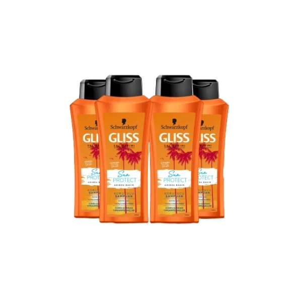 Gliss Sun Protect Şampuan 525 Ml x4 Adet