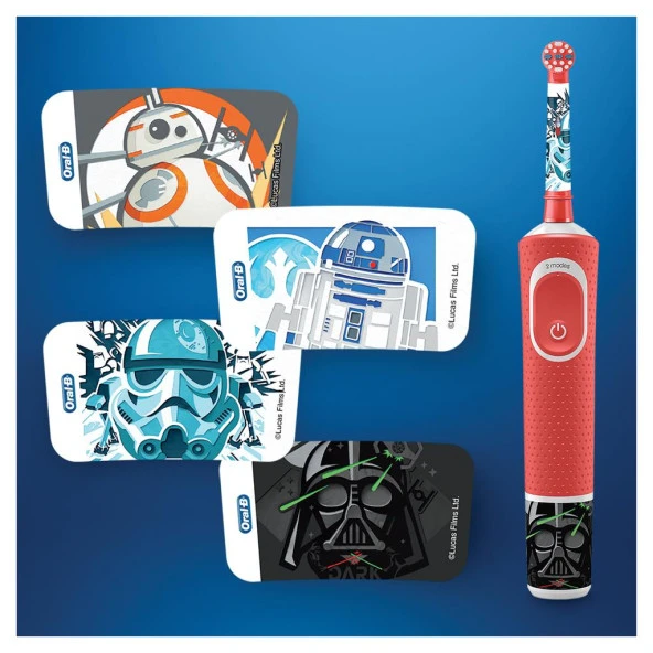 Oral-B Çocuklar İçin Şarj Edilebilir Diş Fırçası D100 Vitality Star Wars Özel Seri + Seyahat Kabı - 4