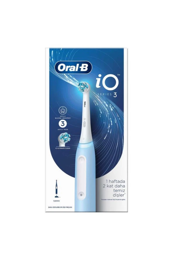 Oral-B iO 3 Şarjlı Diş Fırçası - Mavi