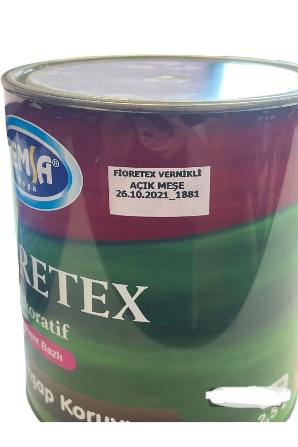 Fioretex Vernikli Açık Meşe Ahşap Koruyucu 2.5Kg - 3