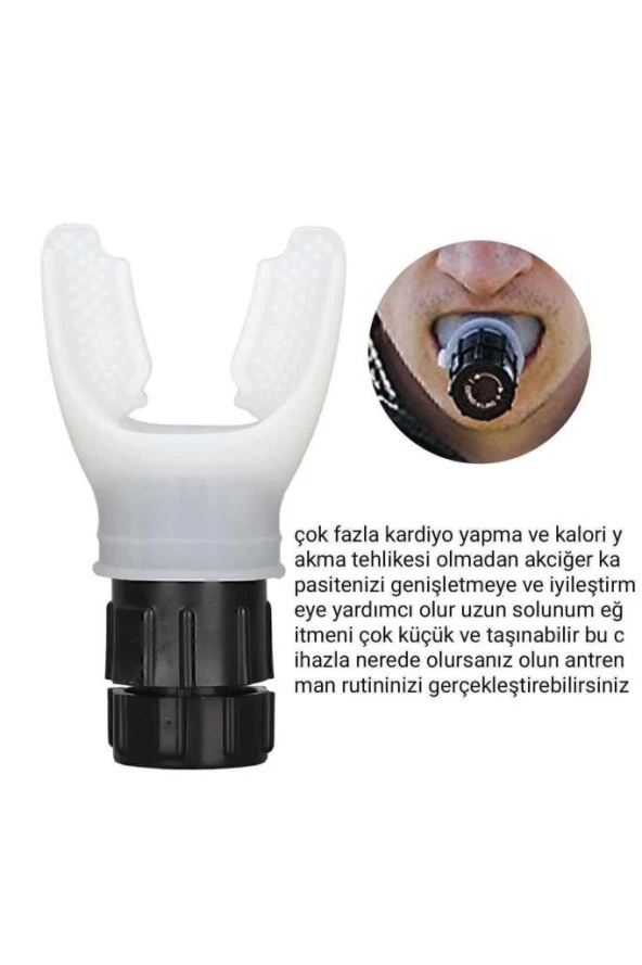 Profesyonel HealthPro Seviye Ayarlanabilir Solunum Düzenleyici Nefes Egzersiz Aleti - 5