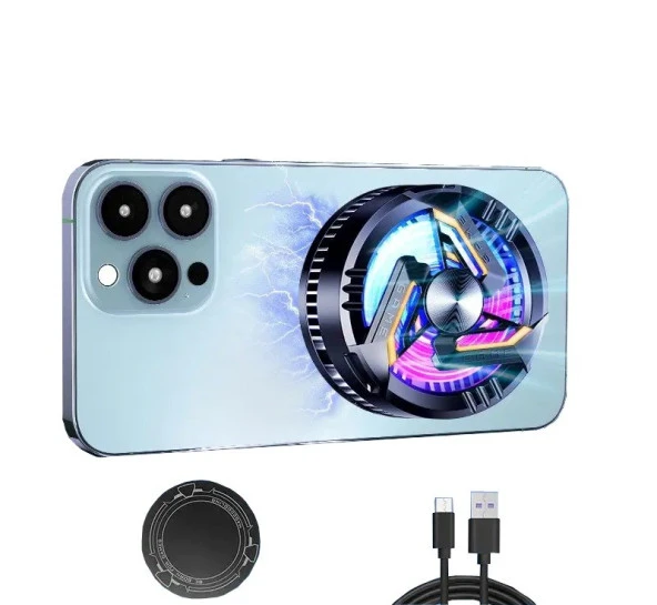 Hadron HDX4376 Radyatörlü Magsafe Rgb Işıklı 2 Kademeli Telefon Soğutucu - 4