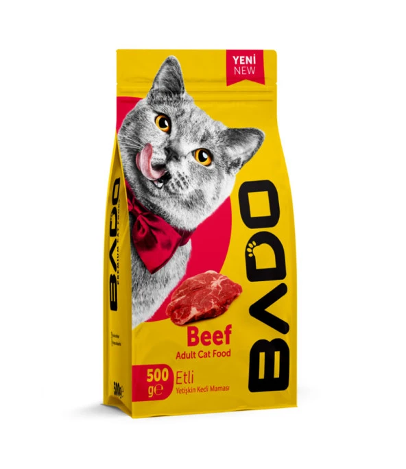 Bado Yetişkin Kedi Maması Etli Biftekli 500Gr