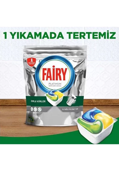 Fairy Platinum Bulaşık Makinesi Tableti 65 Yıkama - 2