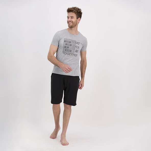 Arnetta 1381S Erkek Yazlık Bermuda Pijama Takım