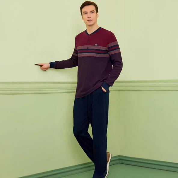 Poleren 7805 Erkek Kışlık Pijama Takımı