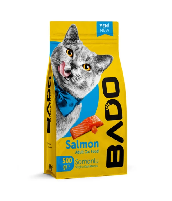 Bado Yetişkin Kedi Maması Somonlu 500Gr