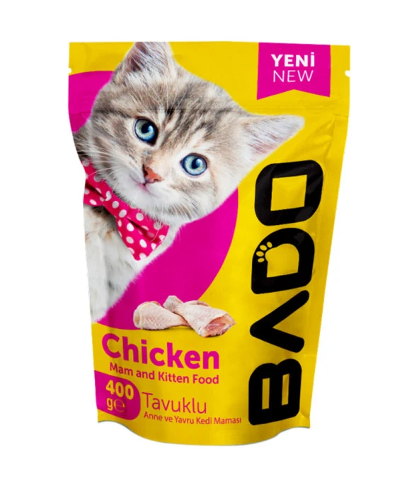 Bado Yavru Kedi Maması Tavuk Etli 400Gr