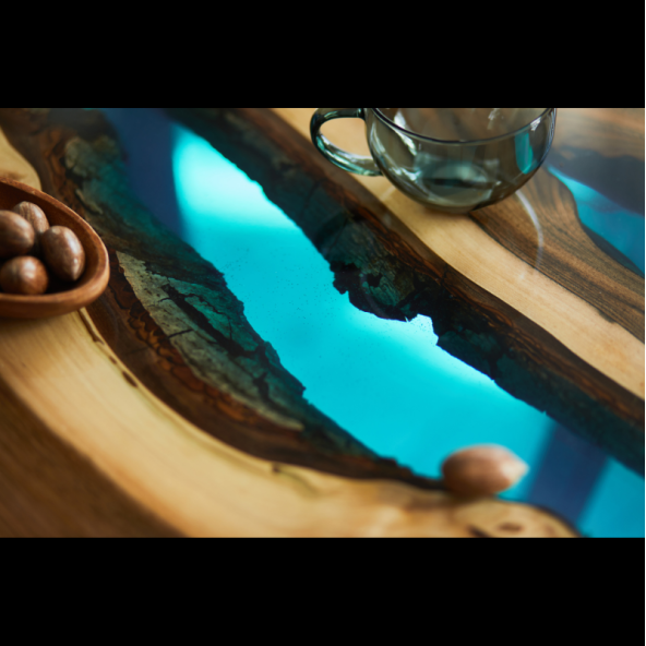 6 KG Wood Epoxy Quatro Maxi/ Kalın Döküm Ultra Şeffaf ve Parlak Epoksi Reçine Sehpa, Masa Için (yeni) - 5