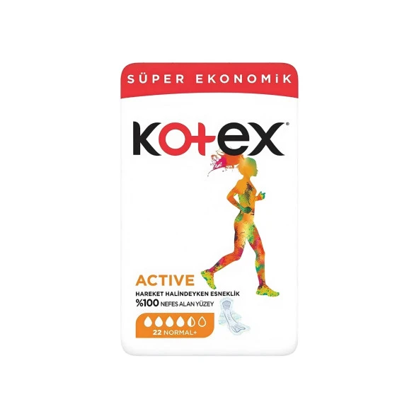 Kotex Active Quadro Normal 22'Li Ped