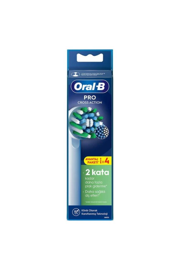 Oral-B Pro Cross Action X-Filament Şarjlı Diş Fırçası Yedek Başlığı 4 Adet - 7