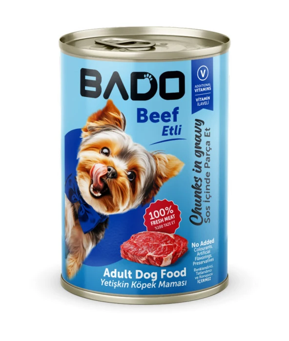 Bado Yetişkin Yaş Köpek Maması Etli 400GR