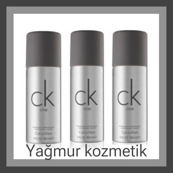 Calvin Klein One Deodorant 150ml. Spray 3Lü Set Erkek