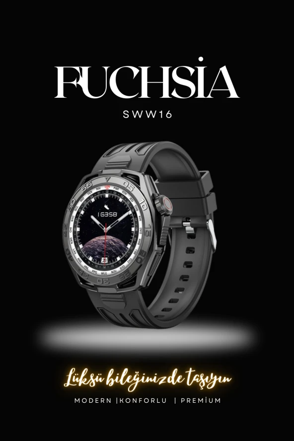 SWW16 1.19 inç Amoled Ekranlı IP68 Su Geçirmez Sağlık Takip Özellikli Akıllı Saat - Resim 2