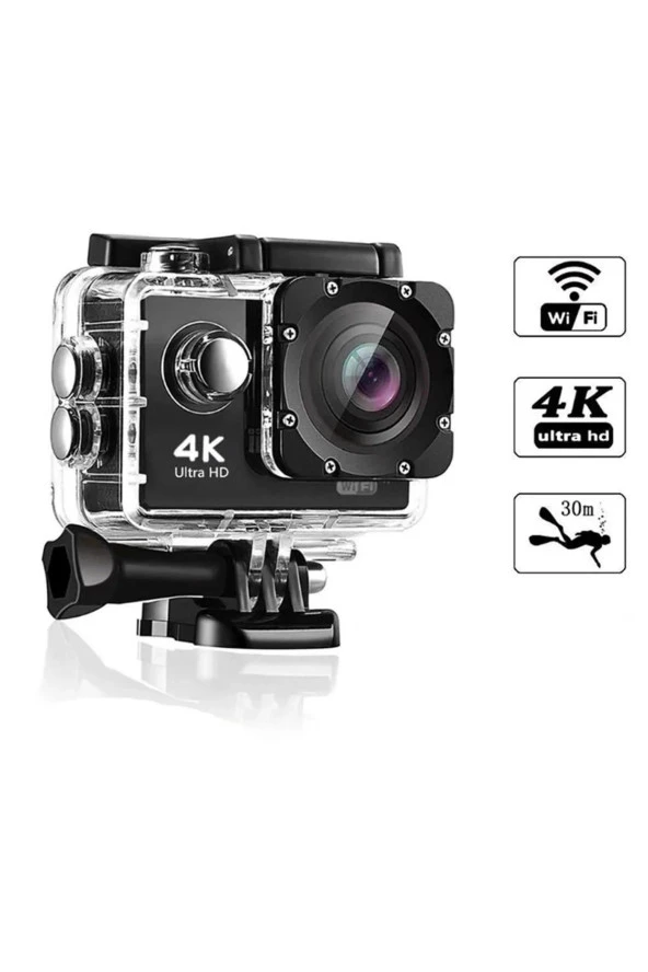 4K Ultra Hd 12Mp Wifi Waterproof 30m Su Geçirmez Aksiyon Kamera