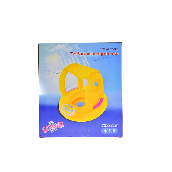 Çocuk Gölgeliği Deniz Havuz Gölgeliği 72 22 Cm Yaş Sarı Pompa Set - 2