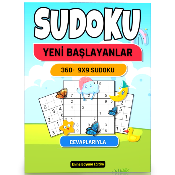 Yeni Başlayanlar İçin 9x9 Sudoku Kitabı (360 Sudoku)