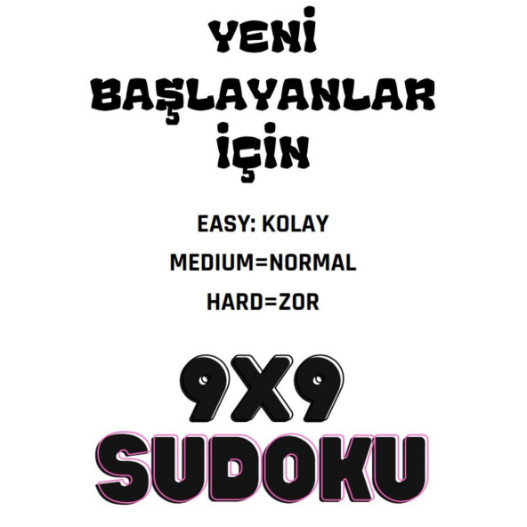 Yeni Başlayanlar İçin 9x9 Sudoku Kitabı (360 Sudoku) - 2