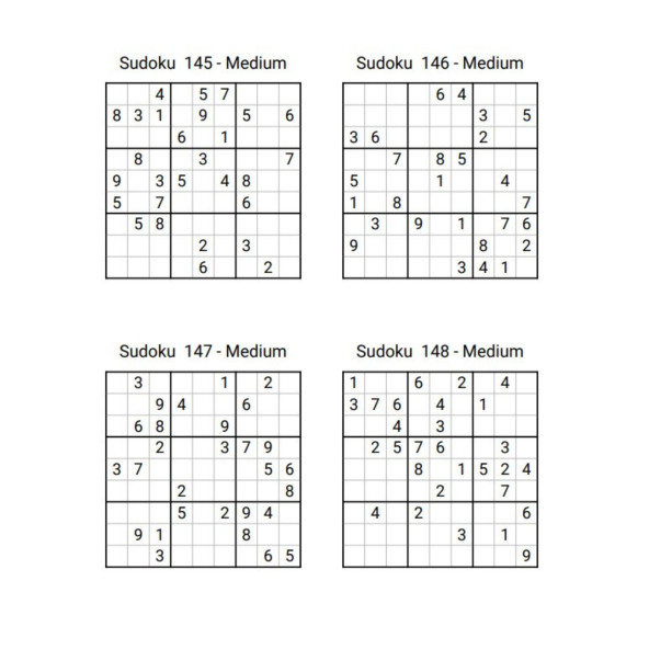 Yeni Başlayanlar İçin 9x9 Sudoku Kitabı (360 Sudoku) - 4