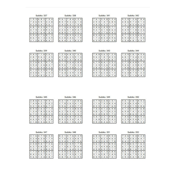 Yeni Başlayanlar İçin 9x9 Sudoku Kitabı (360 Sudoku) - 6