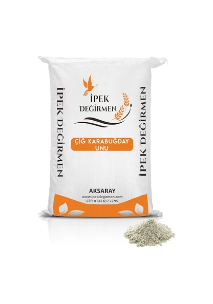 İpek Değirmen 5 KG Glutensiz Çiğ Karabuğday Unu Greçka Unu