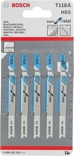 Bosch  - Ekonomik Seri Metal İçin T 118 A Dekupaj Testeresi Bıçağı - 5'Li Paket ürün görseli